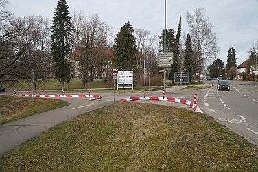 Die Sicherheit an der Kreuzung Ichenhauser Straße/Krankenhausstraße wird für die Verkehrsteilnehmer erhöht. Foto: Michael Lindner/Stadt Günzburg
