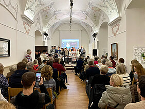 Mit einem abwechslungsreichen Programm an Theateraufführungen, Kunstausstellung, Erzählungen und Tanz präsentierte sich das Günzburger Heimatmuseum an der Kulturnacht. Foto: Johanna Hofgärtner/Stadt Günzburg