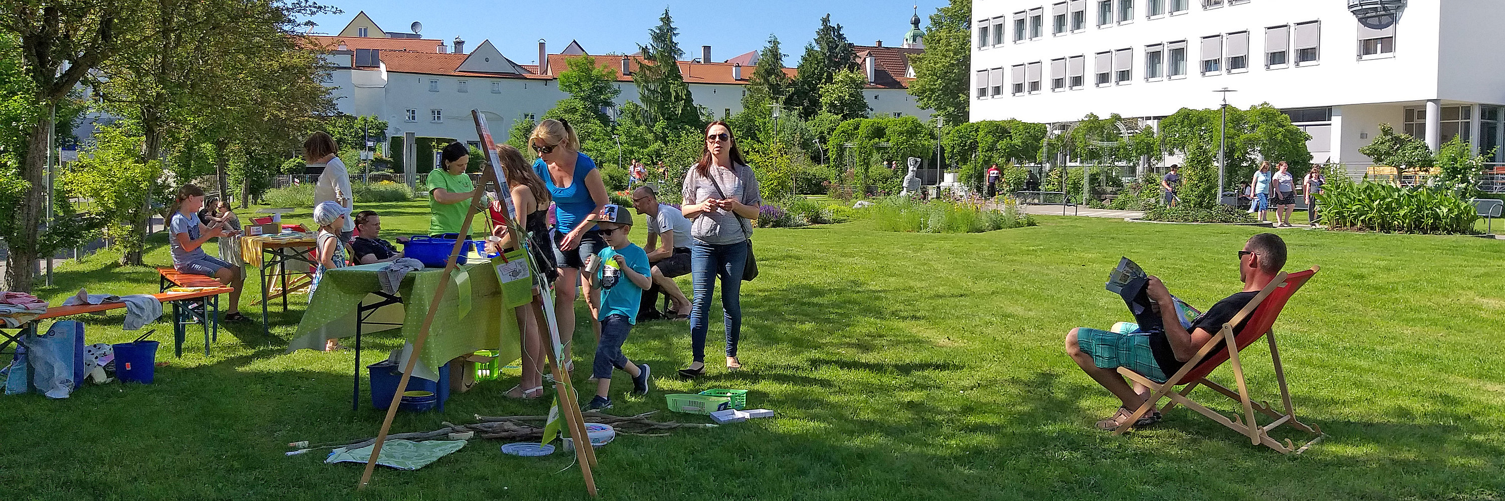 Kultursonntag im Hofgarten. Foto: Karin Scheuermann/ Stadt Günzburg