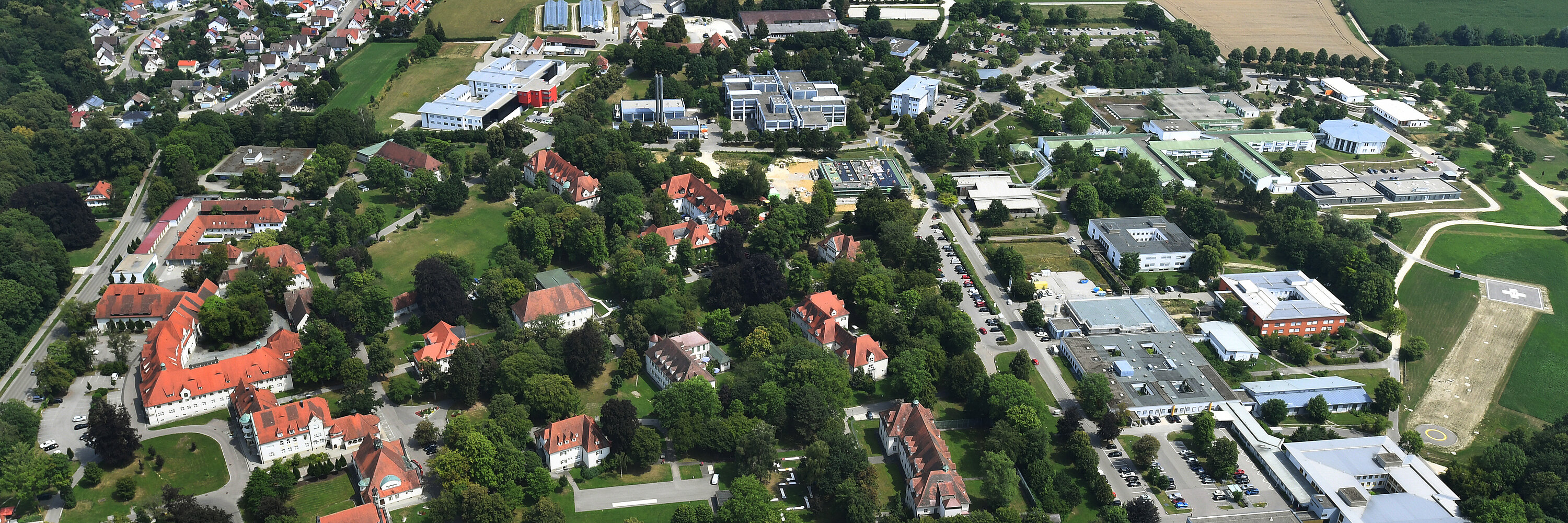 Luftbild der Kliniken. Foto:Ulrich Wagner im Auftrag der Bezirkskliniken Schwaben