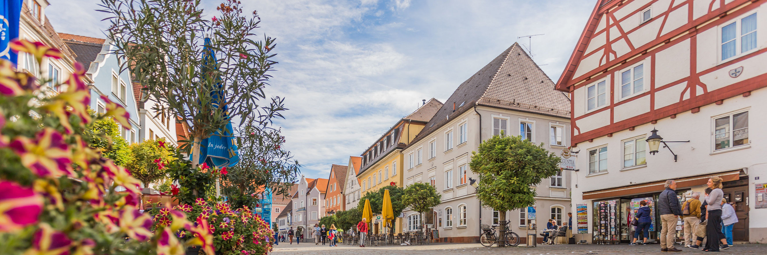 Marktplatz. Foto: Philipp Röger für die Stadt Günzburg