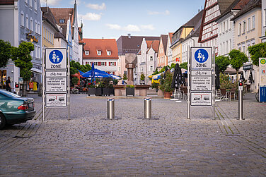 Die Sommerregelung für die Günzburger Fußgängerzone tritt ab dem 1. März in Kraft. Foto: Philipp Röger für die Stadt Günzburg
