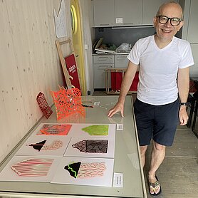Nach acht Wochen Günzburg: Fertigstellung der Kunstwerke der "Günzburg Edition". Foto: Johanna Hofgärtner