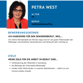 Kandidatin Petra West