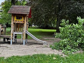 Wegen des Unwetters sind aktuell noch mehrere Spielplätze und Parkanlagen gesperrt. Foto: Stadt Günzburg
