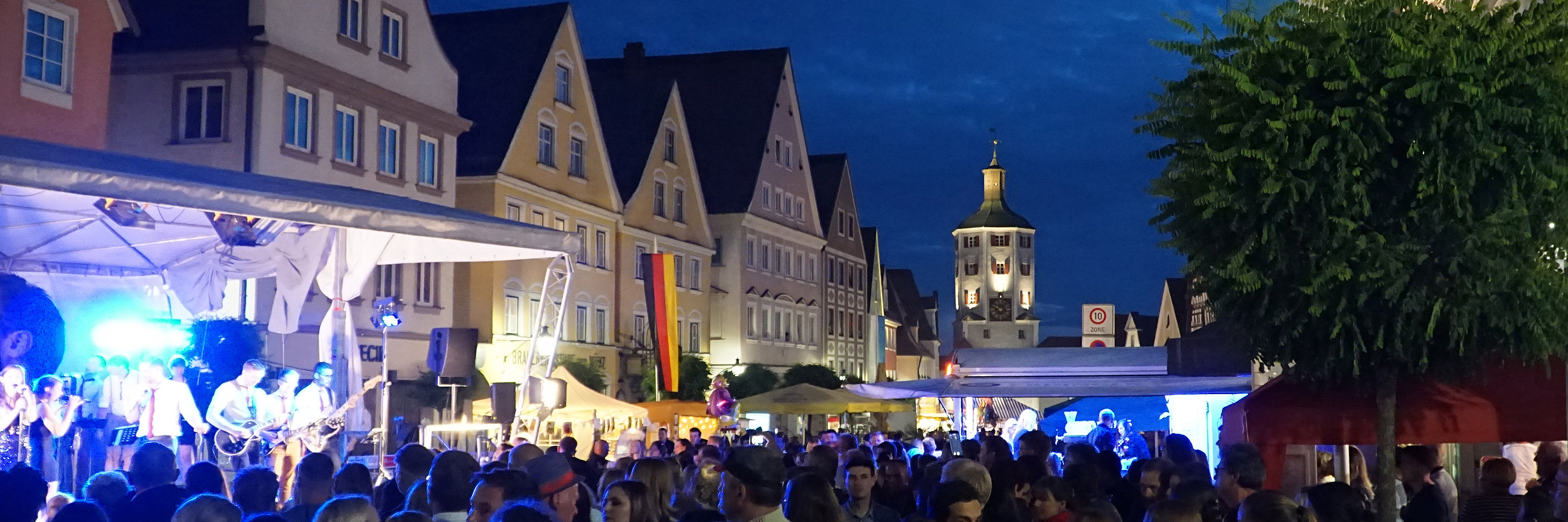 Konzert am Guntiafest. Foto: JUlia Ehrlich/ Stadt Günzburg