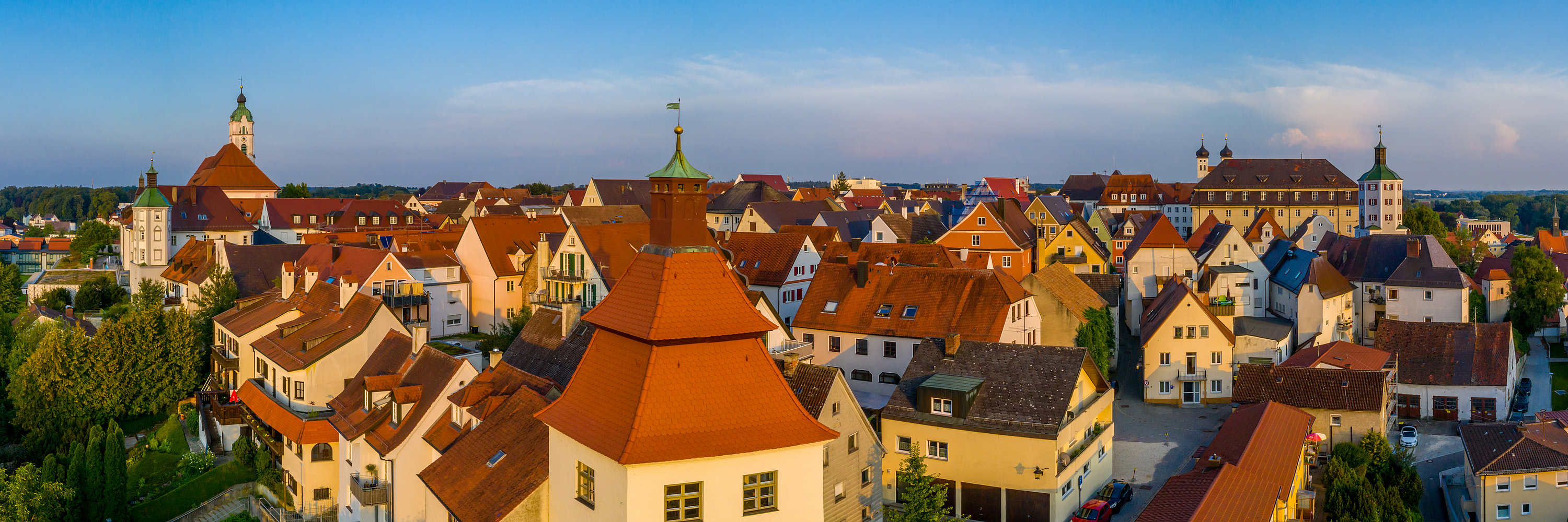 Altstadtansicht. Foto: Philipp Röger für die Stadt Günzburg