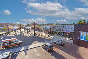 Die Stadtbuslinie 856 führt künftig über die Ulmer und Schlachthausstraße mit einem barrierefreien Bushalt an der Mobilitätsdrehscheibe am Bahnhof. Foto: Philipp Röger für die Stadt Günzburg