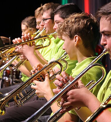 Viele Instrumente gibt es beim Tag der offenen Tür der Städtischen Musikschule Günzburg am 24. Mai 2025 zu entdecken. Foto: Anja Baldauf/Städtische Musikschule Günzburg