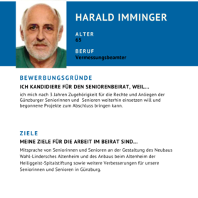 Kandidat Harald Imminger