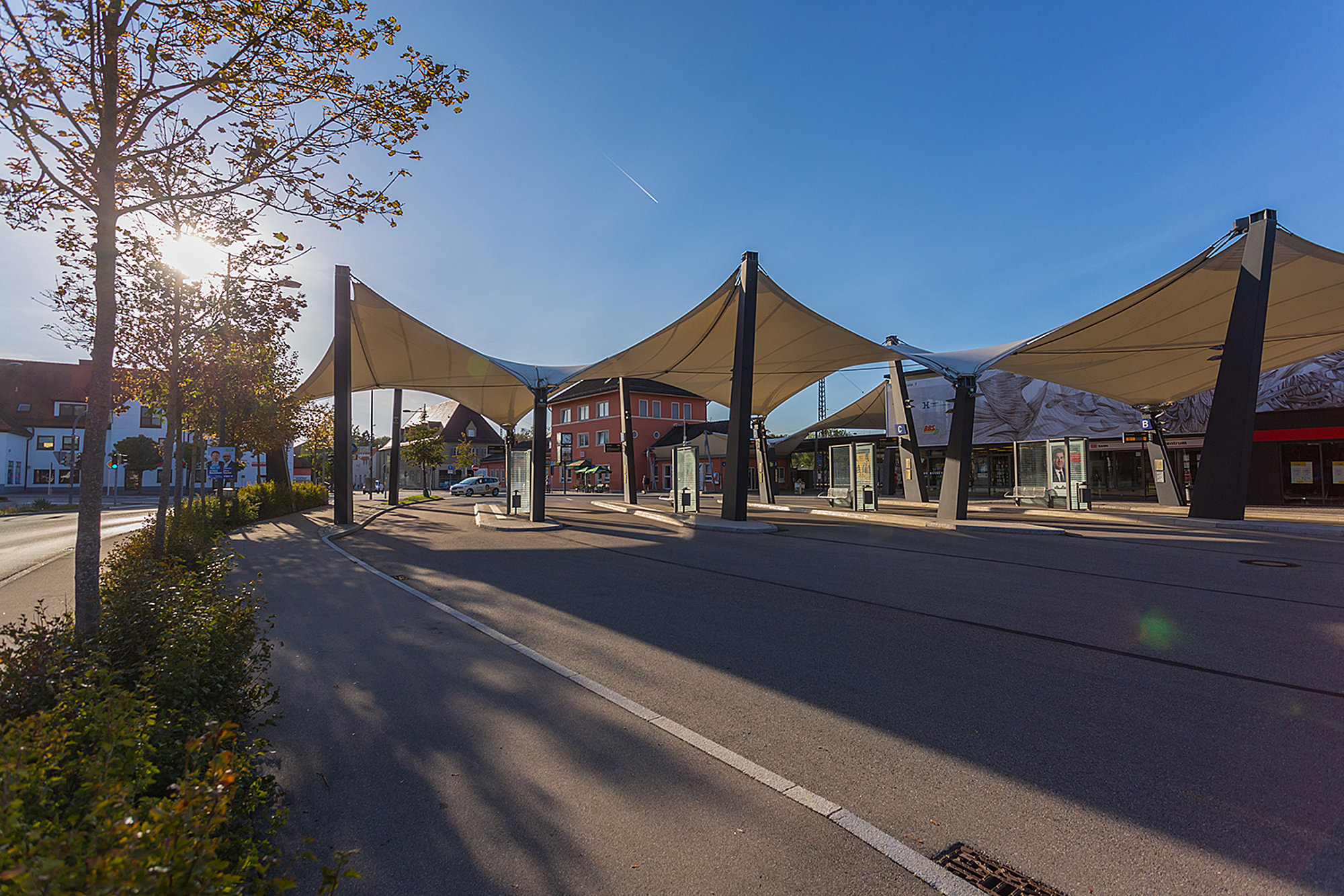 Taxischleife am Bahnhof Günzburg. Foto: Philipp Röger für die Stadt Günzburg