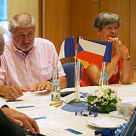 Im offenen Zukunftsworkshop "Bürger machen Europa" konnten interessierte Bürgerinnen und Bürger Ideen sammeln und sich gegenseitig vernetzen. Foto: Carmen Willer/Stadt Günzburg