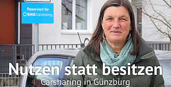"Nutzen statt Besitzen" ist das Motto von Carsharing. Daniela Fischer, Klimaschutzmanagerin der Stadt Günzburg, stellt das Carsharing der Stadt Günzburg im Kooperation mit den Stadtwerken der Stadt Augsburg (swa), als kostensparende und effektive Möglichkeit, mobil zu sein, vor.