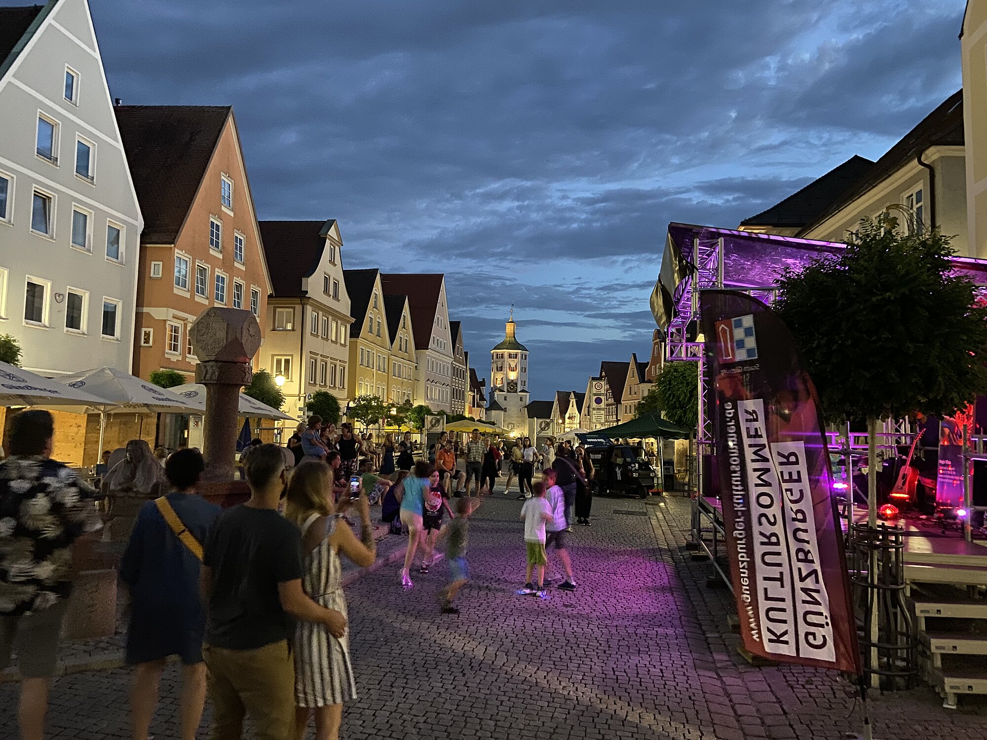 Die Günzburger Altstadt wird beim Kultursommer zur Open-Air-Meile. Foto: Lucas Beißler