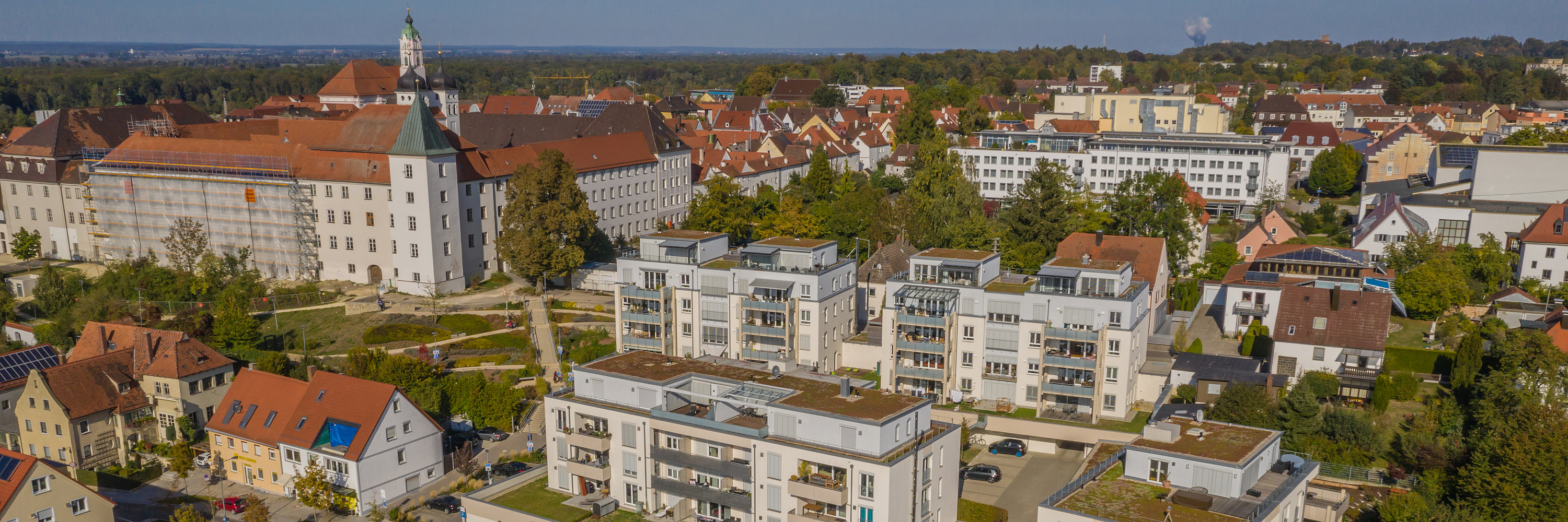 Blick auf die Altstadt. Foto: Philipp Röger für die Stadt Günzburg