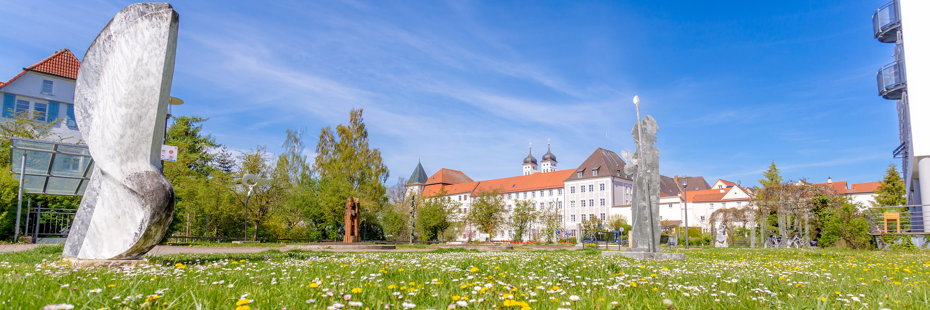 Wiese im Hofgarten. Foto: Philipp Röger für die Stadt Günzburg