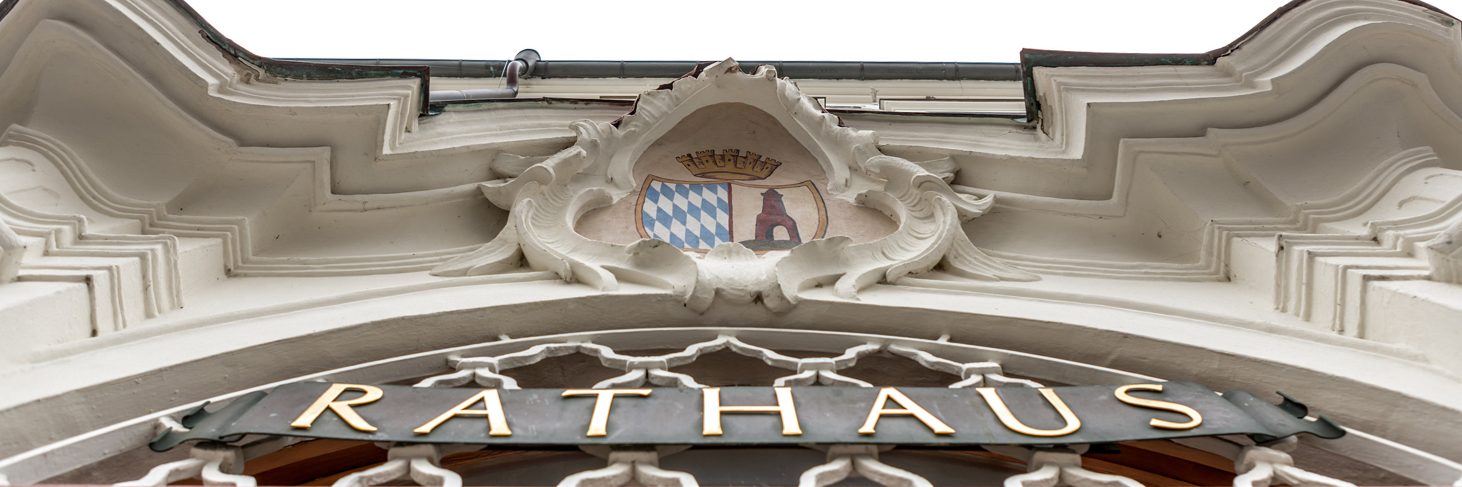 Eingang Rathaus. Foto: Philipp Röger für die Stadt Günzburg