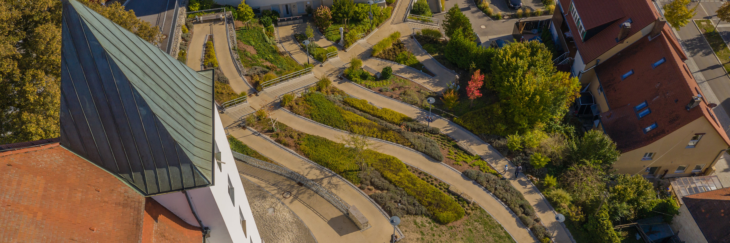 Turniergarten von oben. Foto: Philipp Röger für die Stadt Günzburg