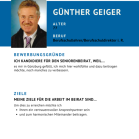 Kandidat Günther Geiger