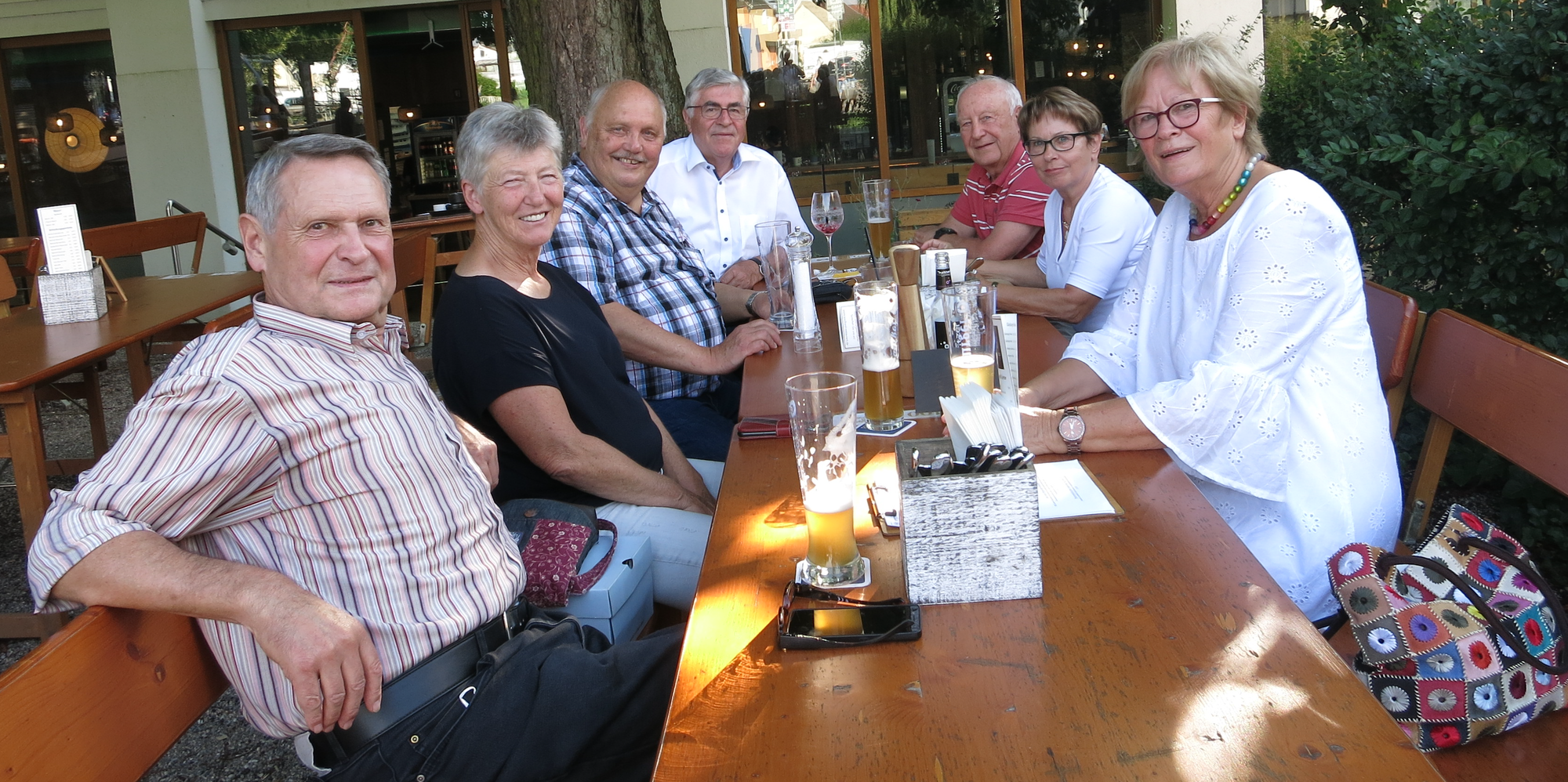 Sommerstammtisch im Biergarten.