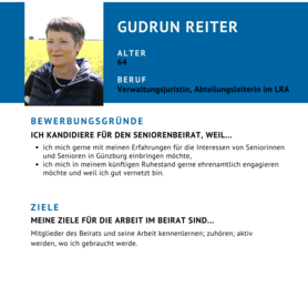 Kandidatin Gudrun Reiter