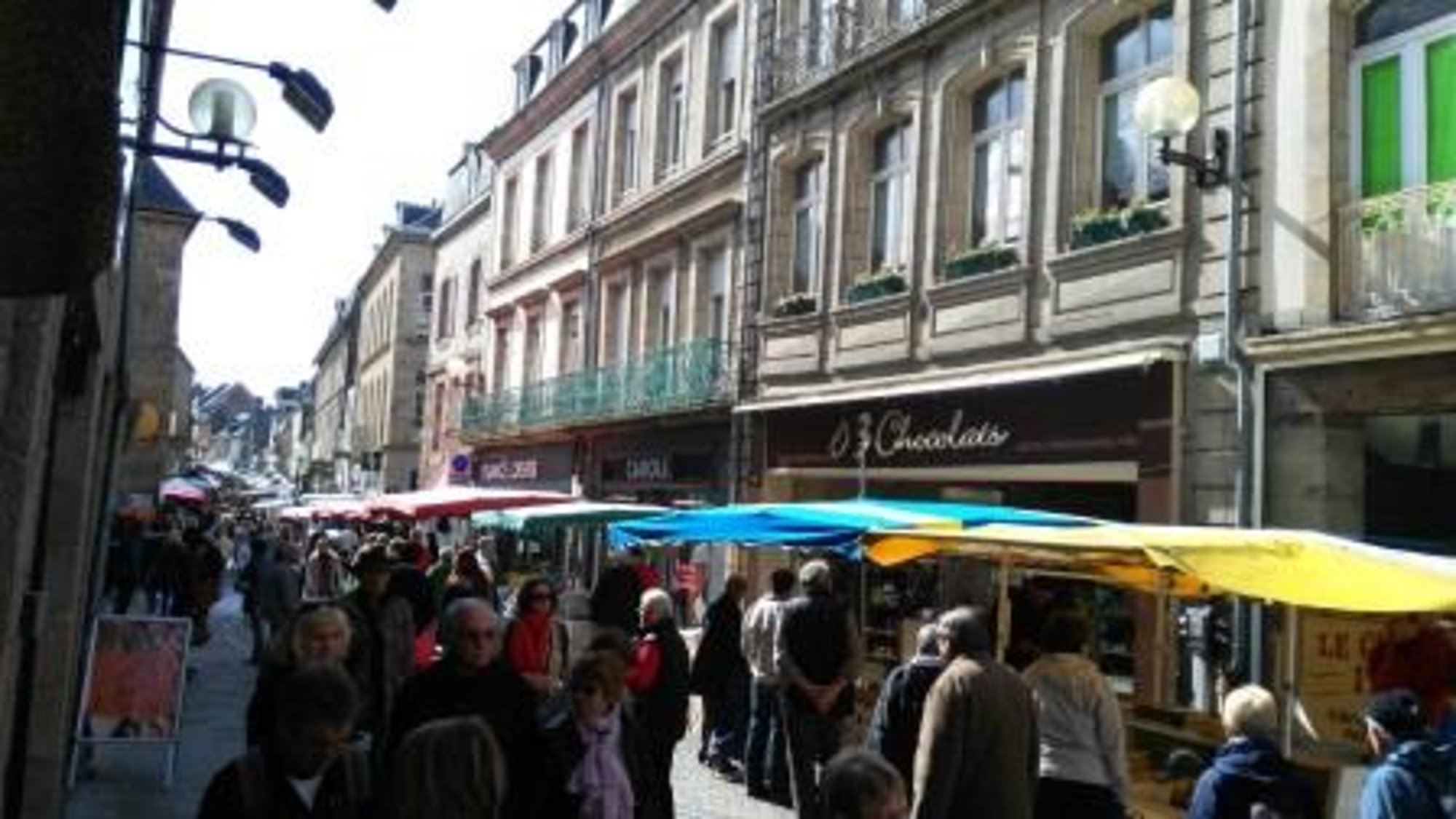 Markttag in Lannion. Foto: Anja Hauke/ Stadt Günzburg