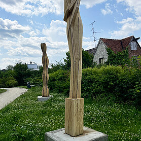 Rundgang nach der Vernissage durch den SkulpturenPark, Foto: Johanna Hofgärtner