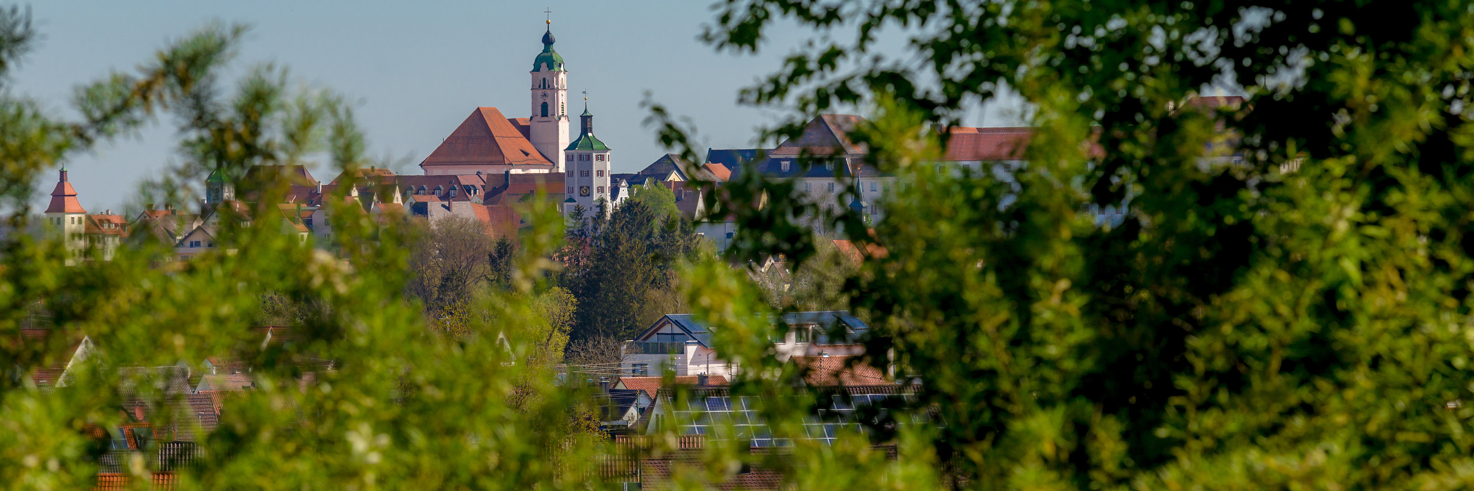 Stadtansicht Solaranlage. Foto: Philipp Röger für die Stadt Günzburg