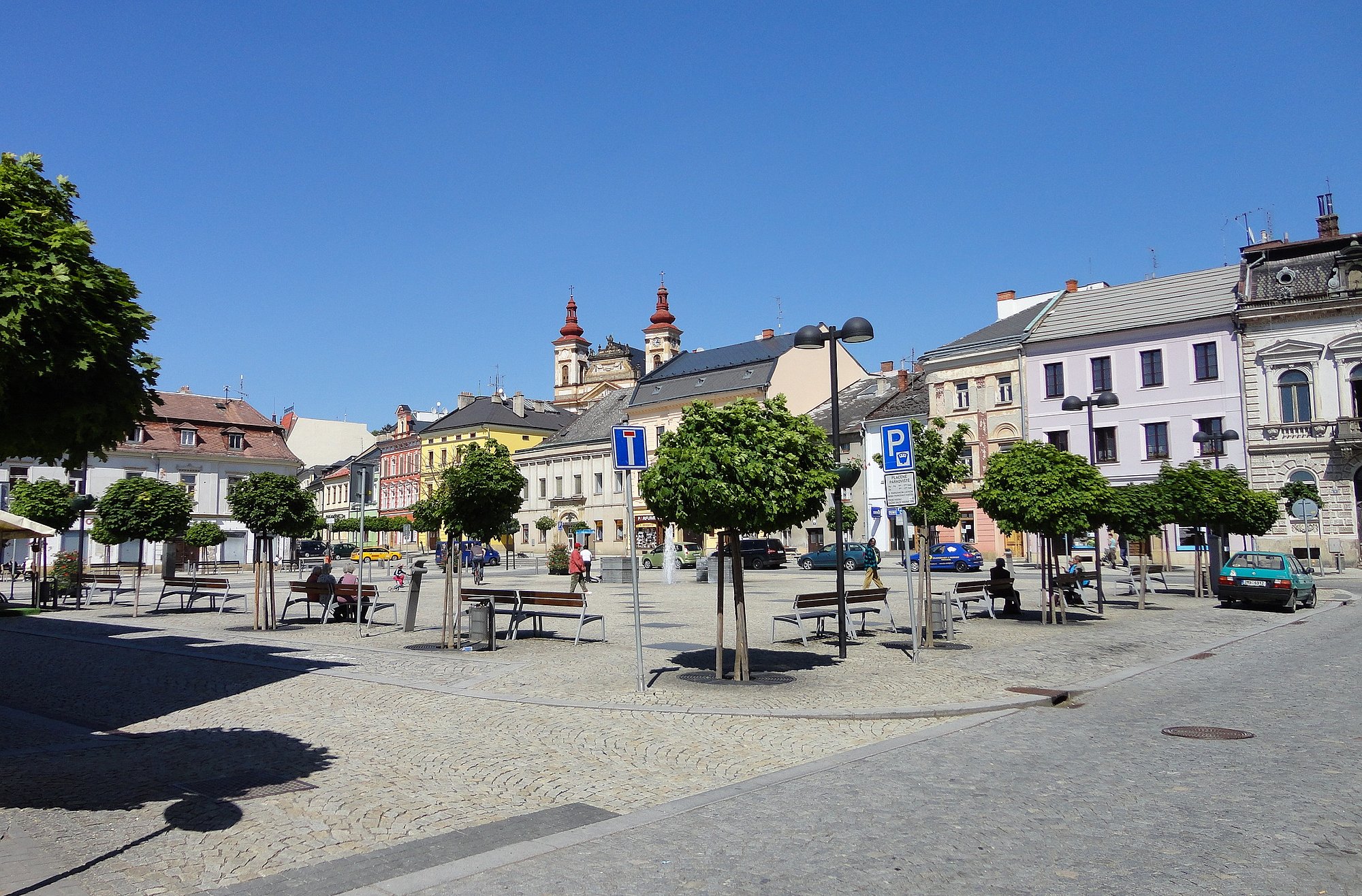 Stadtmitte in Sternberk. Foto: Manfred Proksch