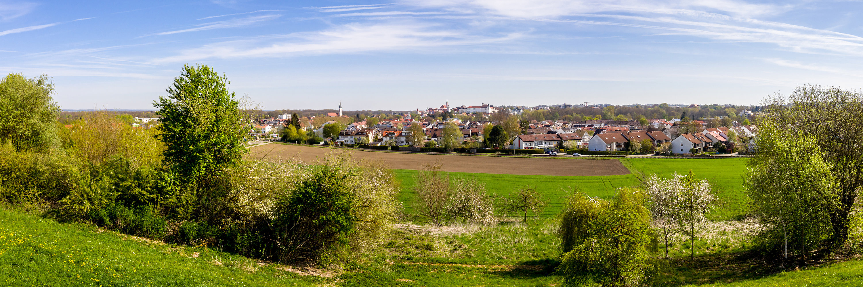 Stadtansicht von Westen. Foto: Philipp Röger für die Stadt Günzburg